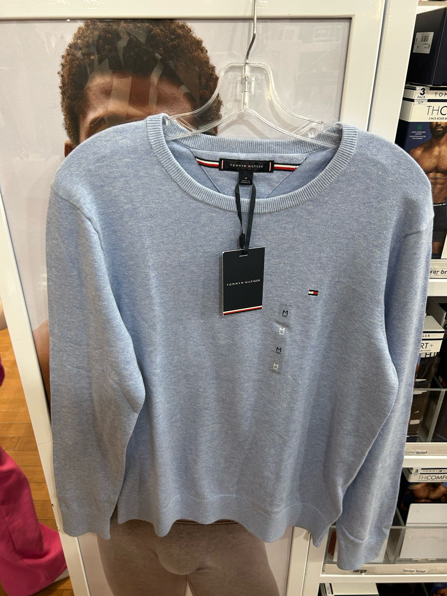 Mens' Tommy Hilfiger Solid Logo Crewneck Sweater