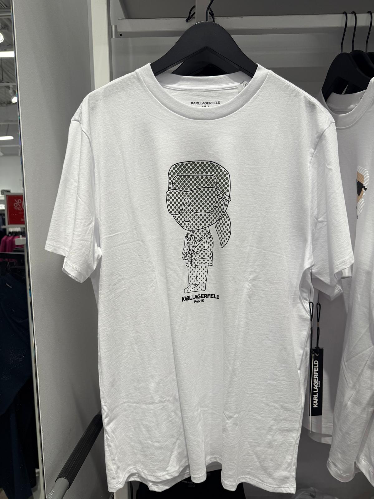 KARL LAGERFELD Men's RUBBERIZED KARL LOGO T-SHIRT