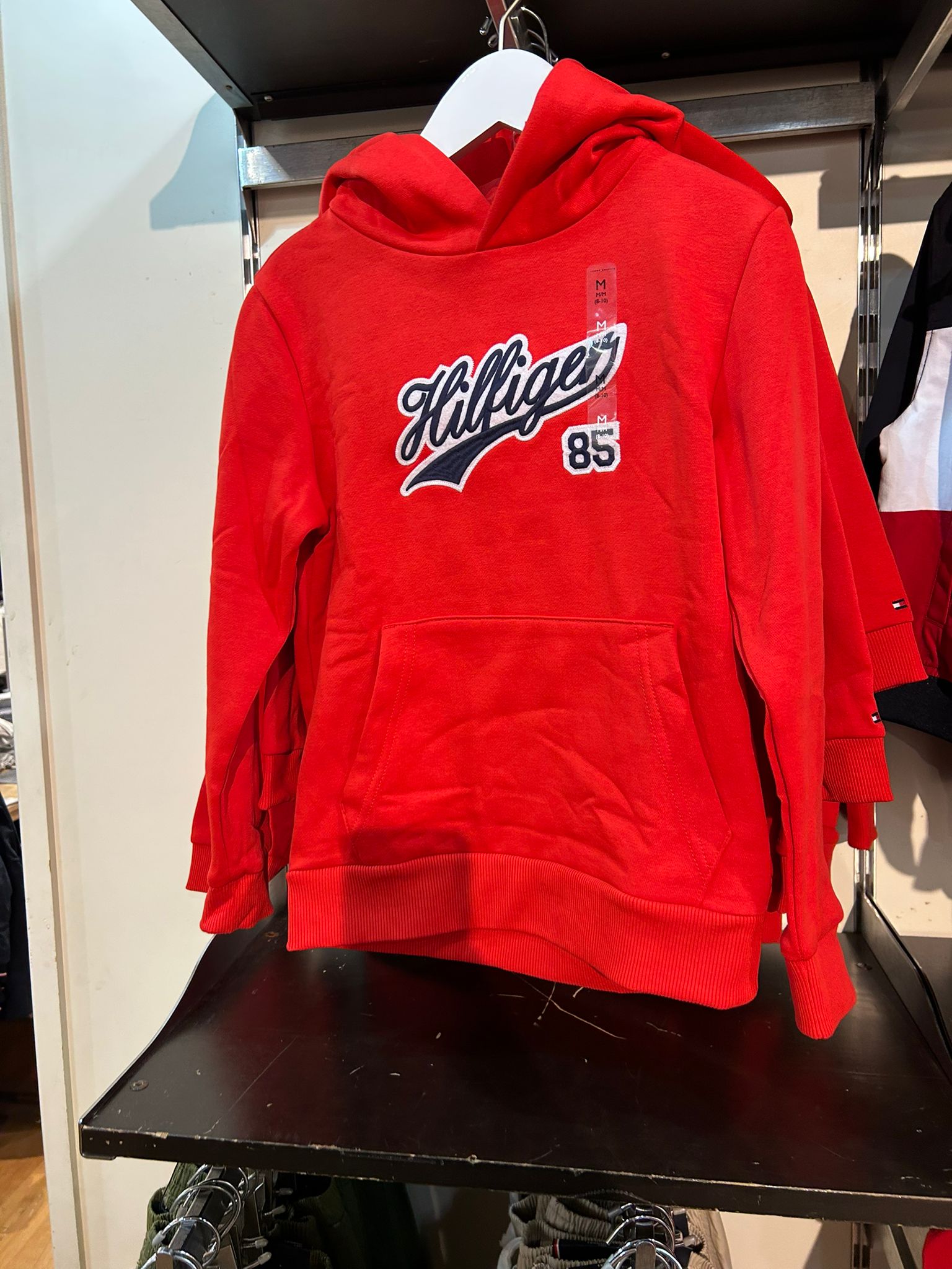 Boys' Tommy Hilfiger Hoodie - Hilfiger Script - Fierce Red