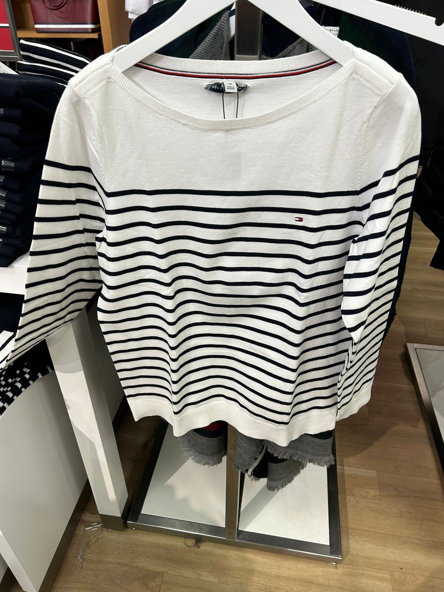 Womens' Tommy Hilfiger Stripe Boatneck Sweater