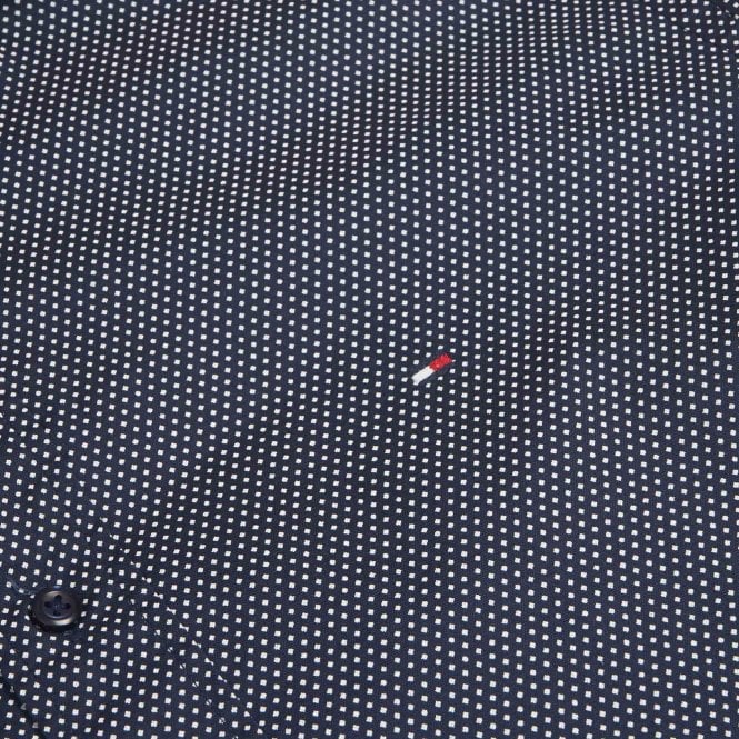 Tommy Hilfiger Flex Mini Geo Print Shirt, Carbon Navy