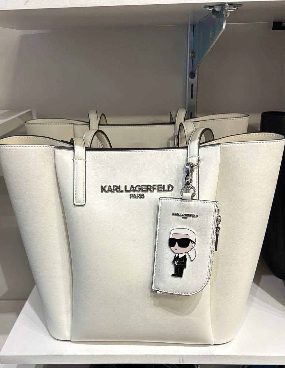 Karl Lagerfeld Paris Womens' LOUISE TOTE WHITE