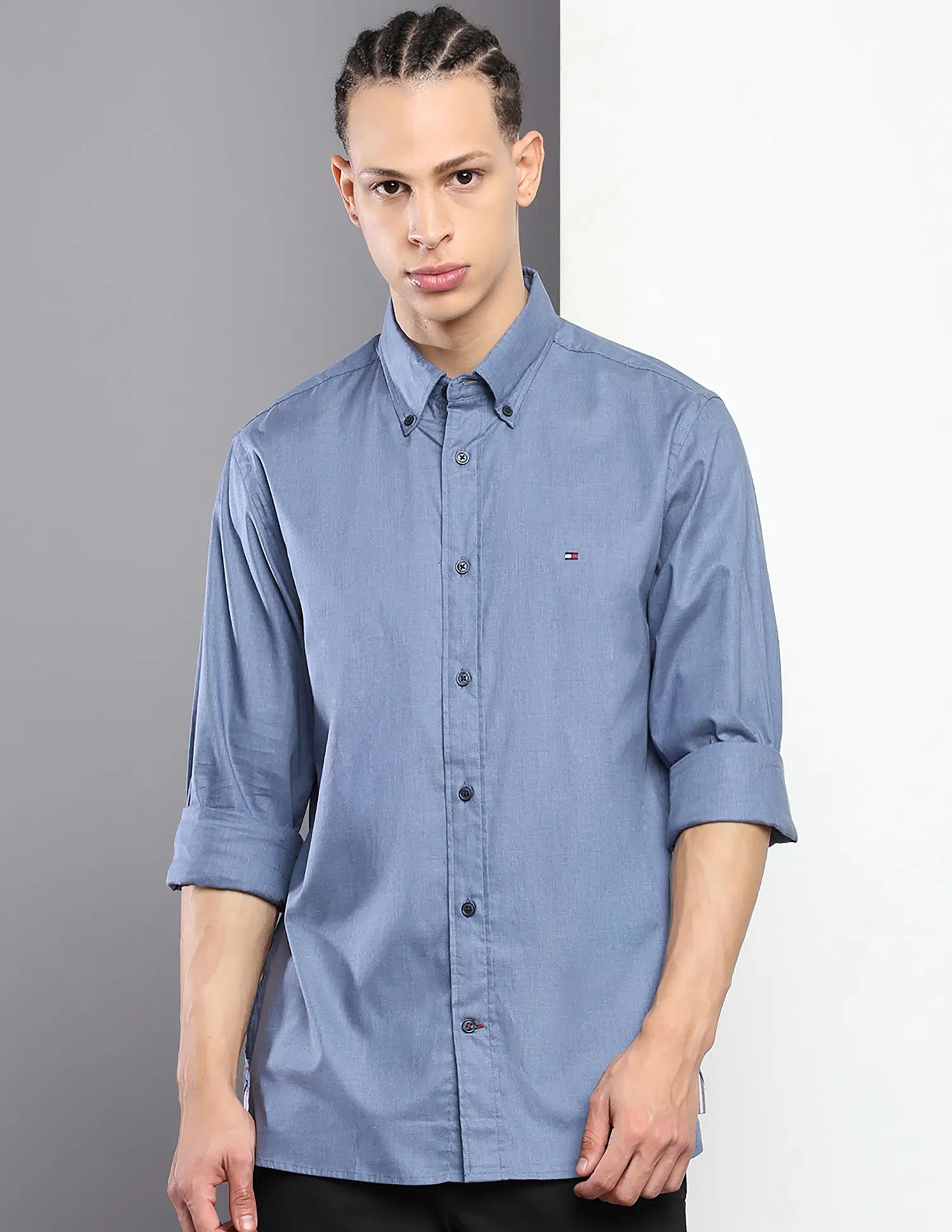 Tommy Hilfiger Men Casual Cotton Shirt