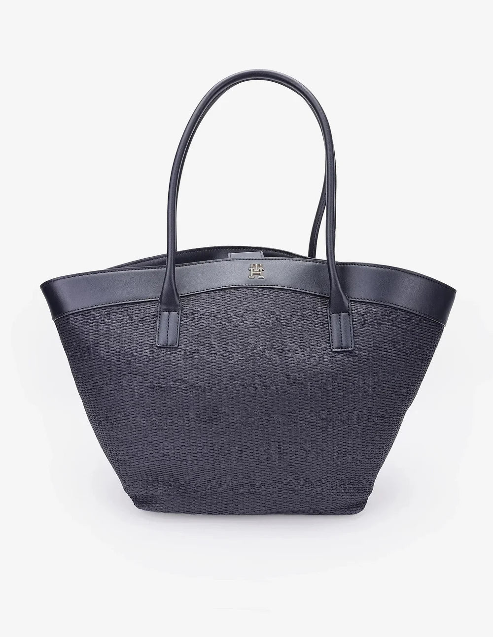 Tommy Hilfiger Texture Blue Polypropylene Tote Bag NAVY