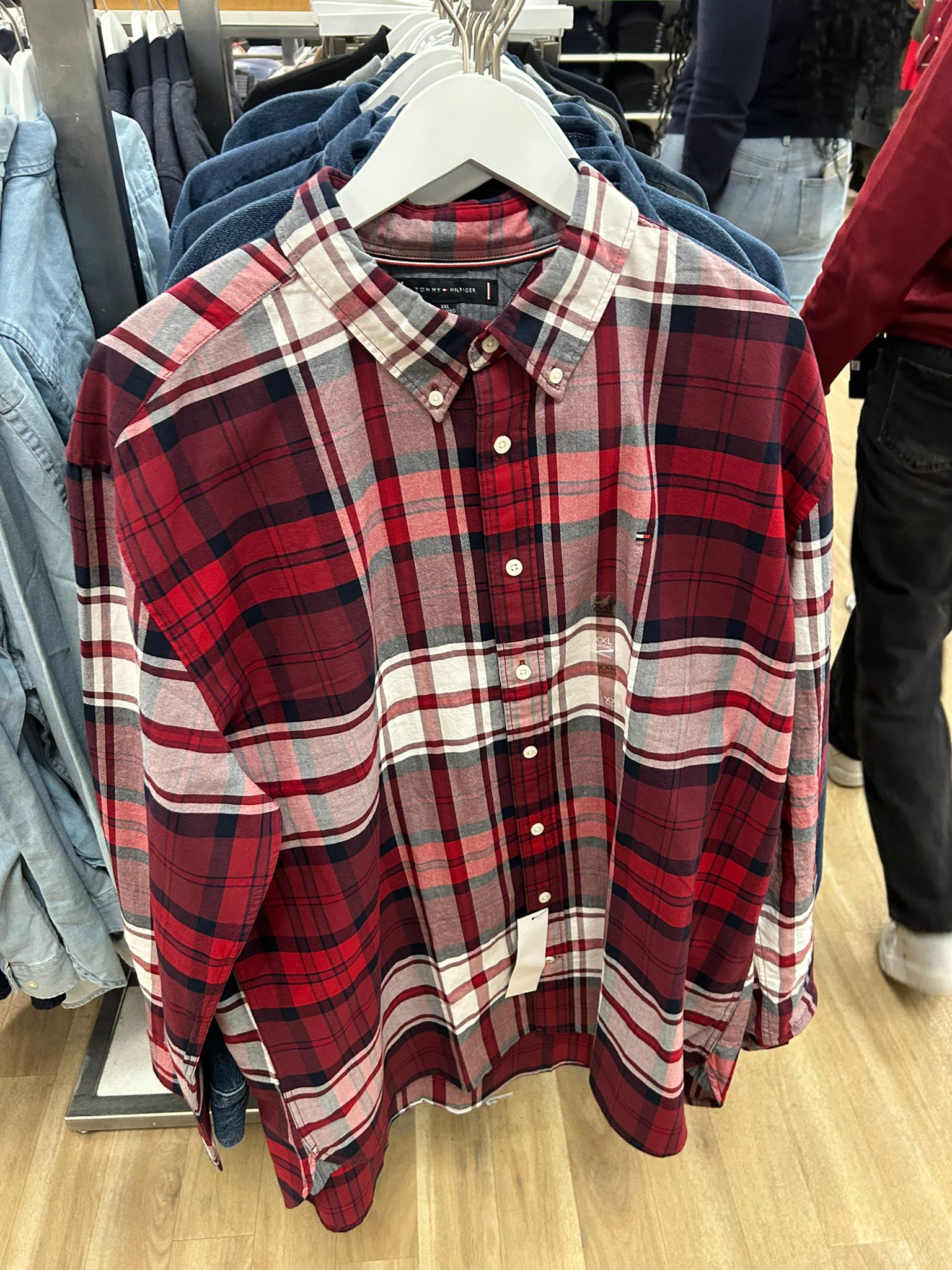 Tommy Hilfiger Mens' Oxford Tartan Check Shirt