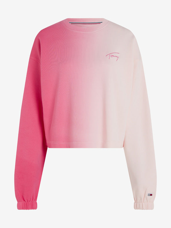 WOMENS' TOMMY Dip-Dye Embroidered Signature Sweatshirt