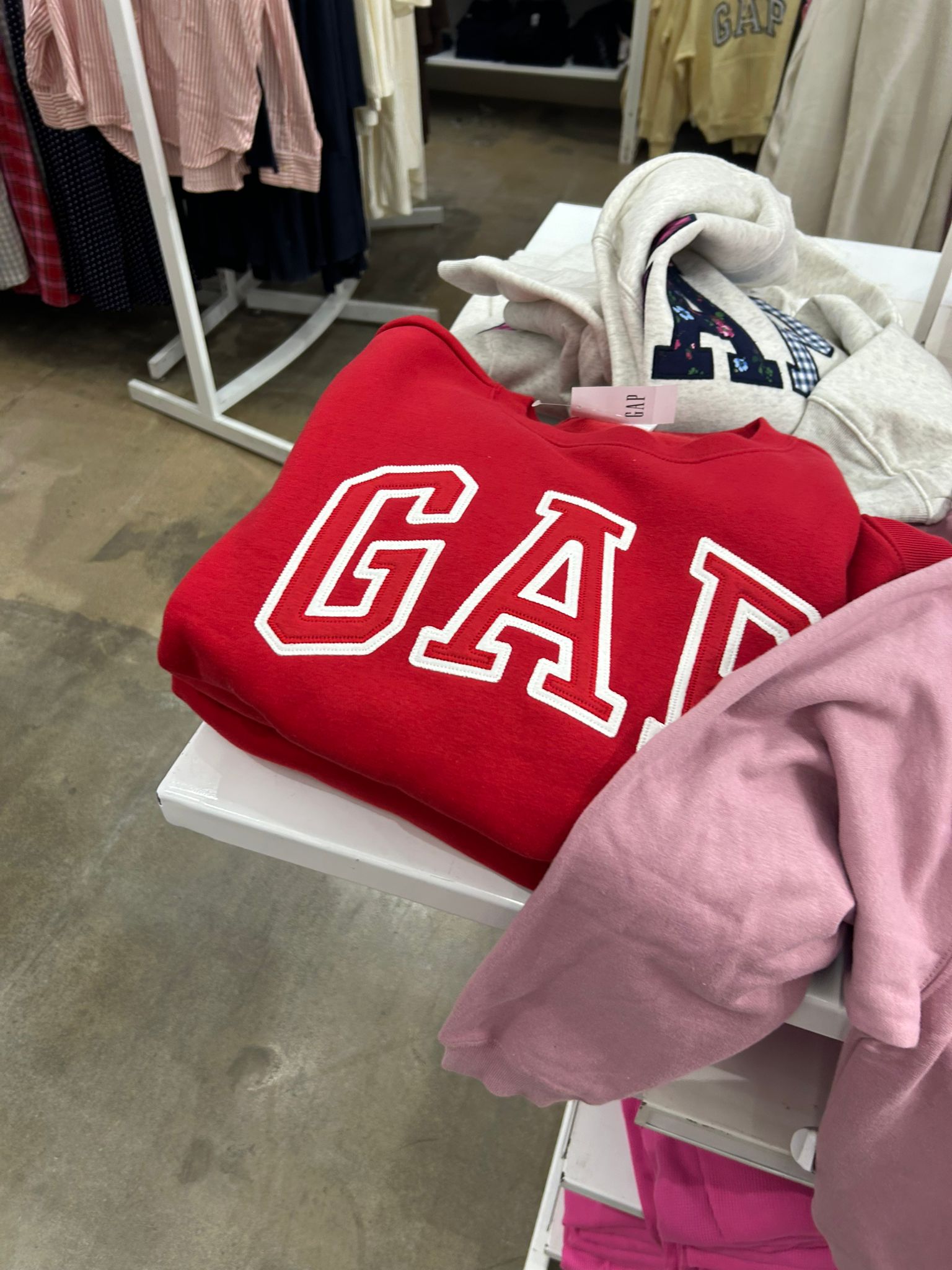 Womens' Gap Logo Sweatshirt Modern Red