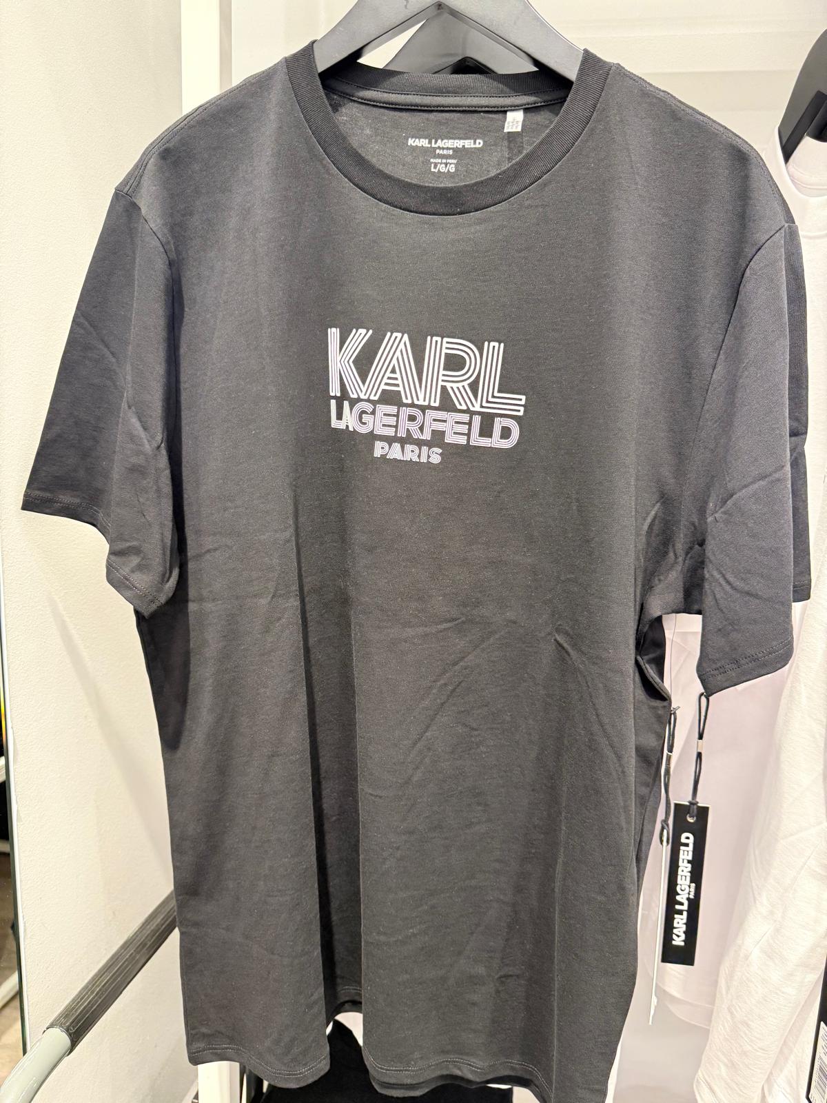 KARL LAGERFELD Men's RUBBERIZED KARL LOGO T-SHIRT