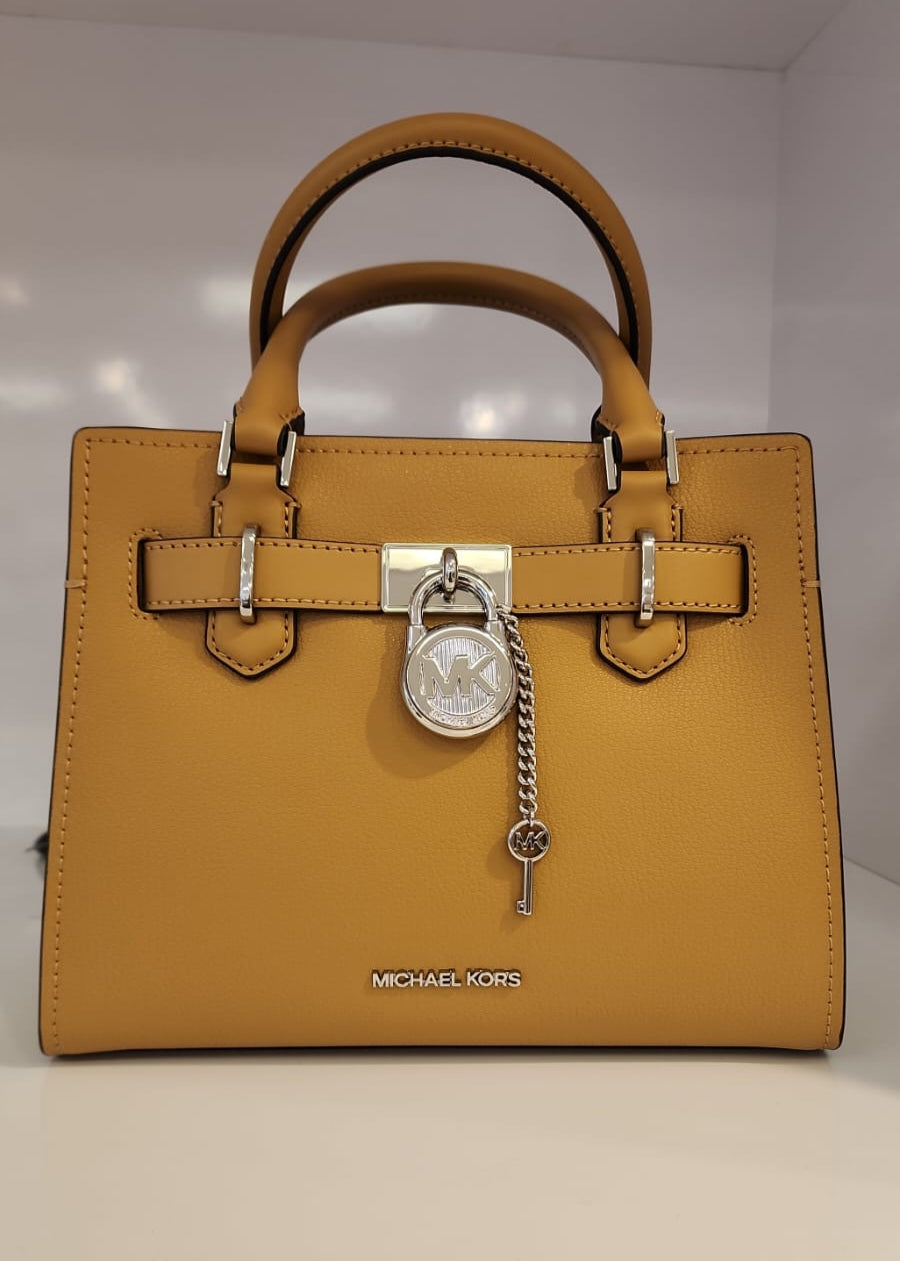 Michael Kors Womens' Hamilton Small Leather Satchel
