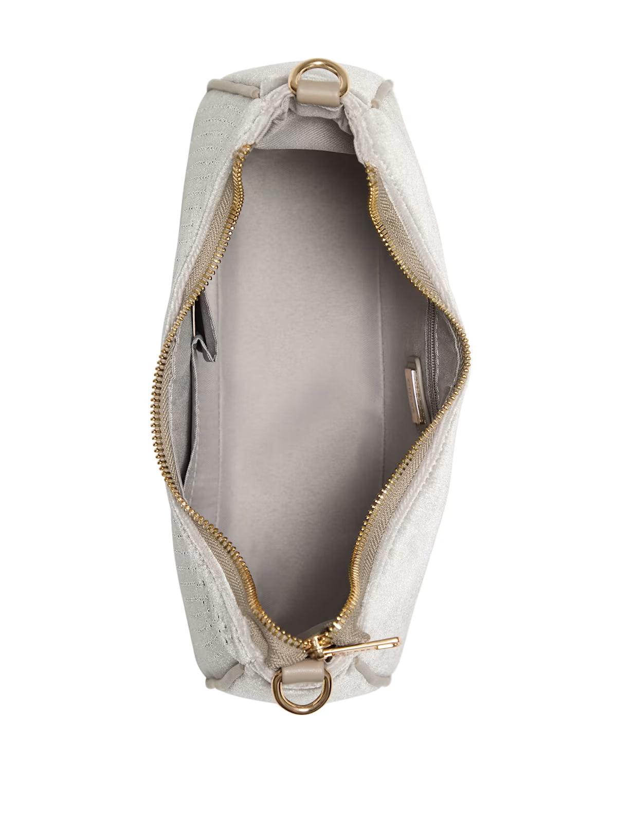 Women's Guess Holly Velvet Shoulder Bag Gray