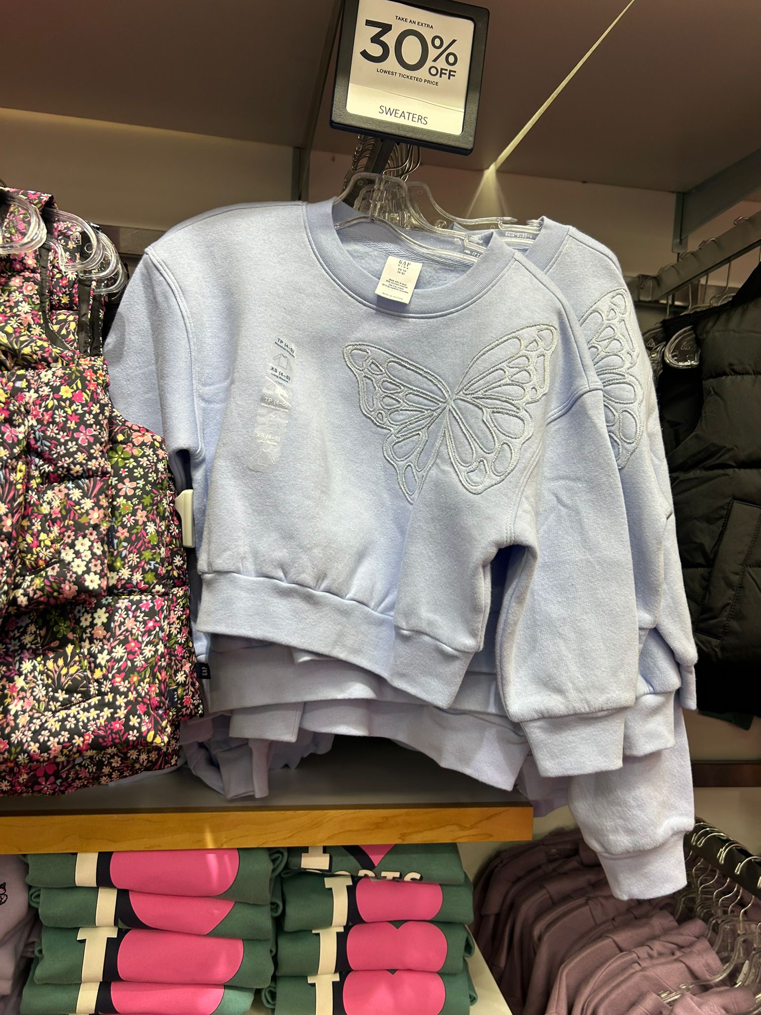 Gap Girls Oversized Gap Graphic Sweatshirt