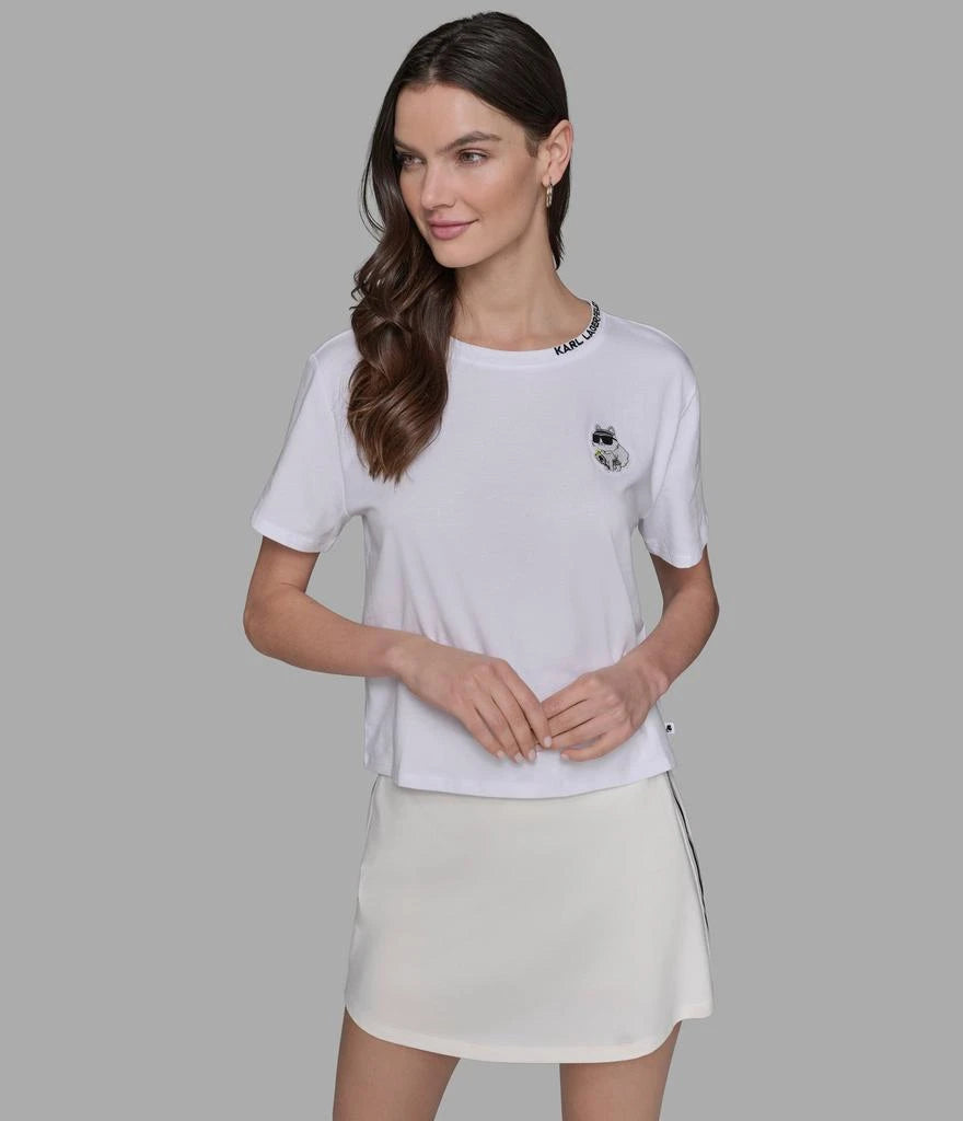 Karl Lagerfeld Paris Womens' MINI KARL LOGO TEE