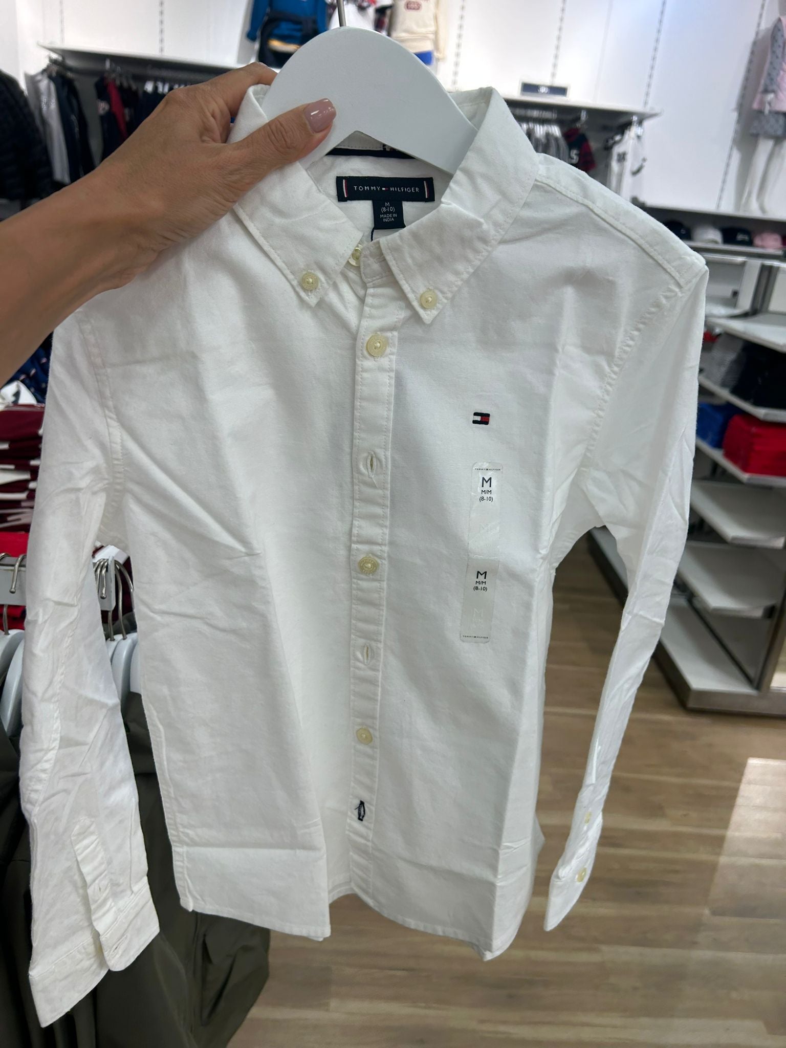 Tommy Boys' Stretch Oxford Shirt