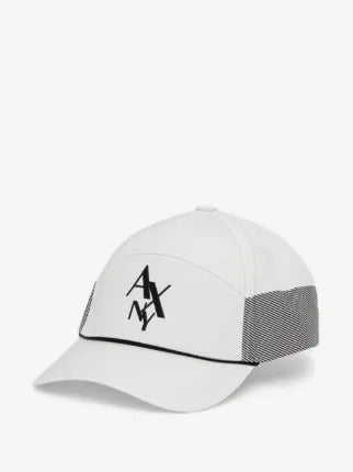 Men's Armani Exchange NY Logo Visor Hat- White