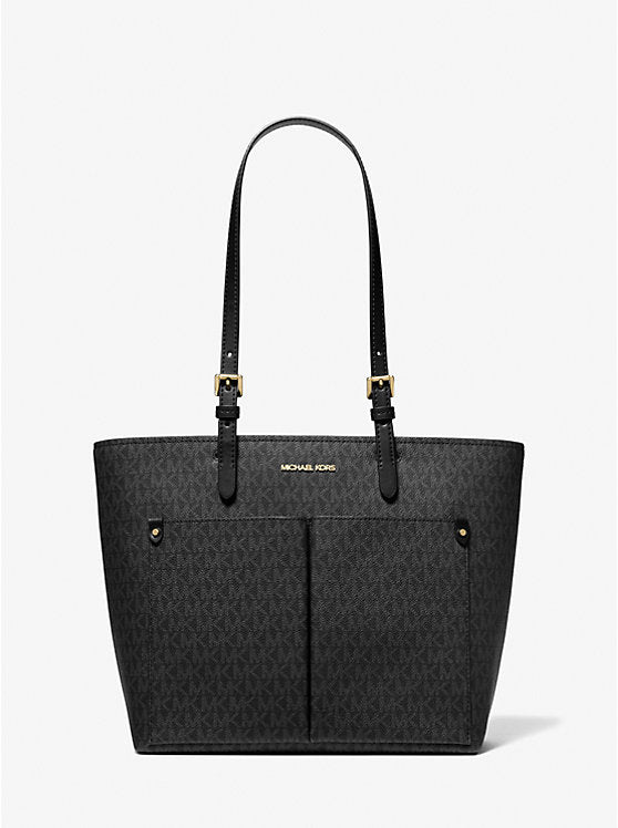 Michael Kors WOMENS' Jet Set Medium Logo Pocket Tote Bag