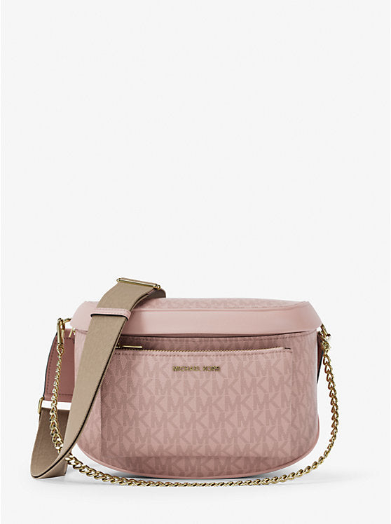 Women's Michael Kors Slater Medium Signature Logo Sling Pack POWDER BLUSH