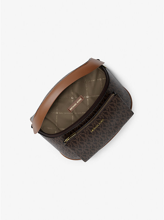 Women's Michael Kors Slater Medium Signature Logo Sling Pack BROWN