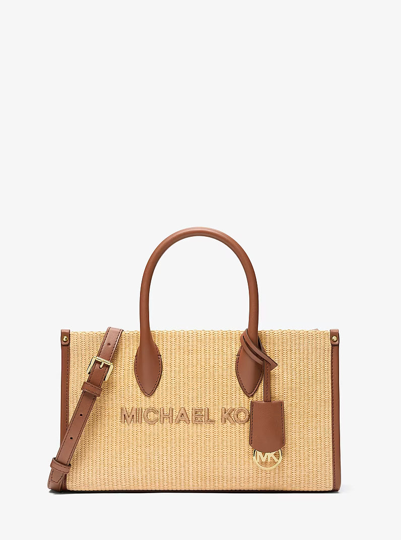 Michael Kors Women's Mirella Medium Woven Satchel-Luggage