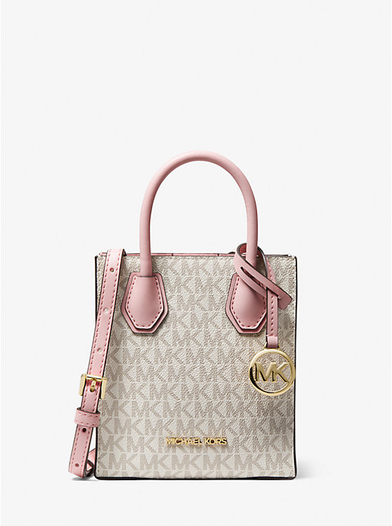 Michael Kors WOMENS' Mercer Extra-Small Logo and Leather Crossbody Bag