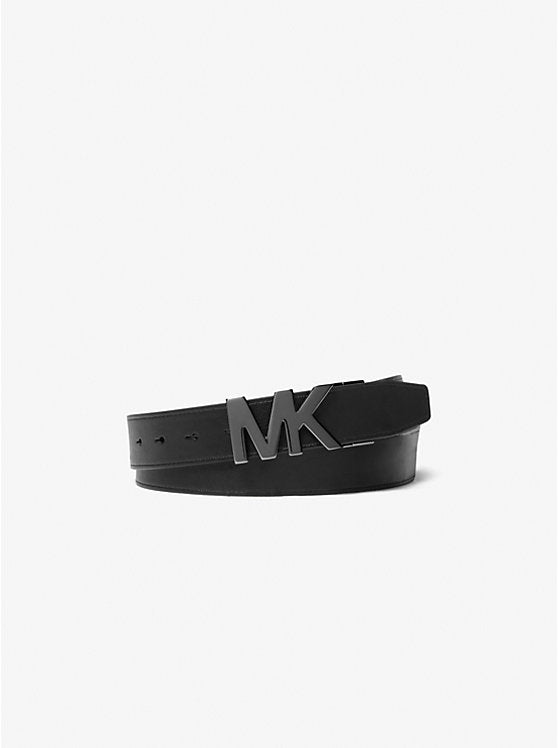 Michael Kors Mens' 4-in-1 Reversible Belt Signature Logo Belt Box Set