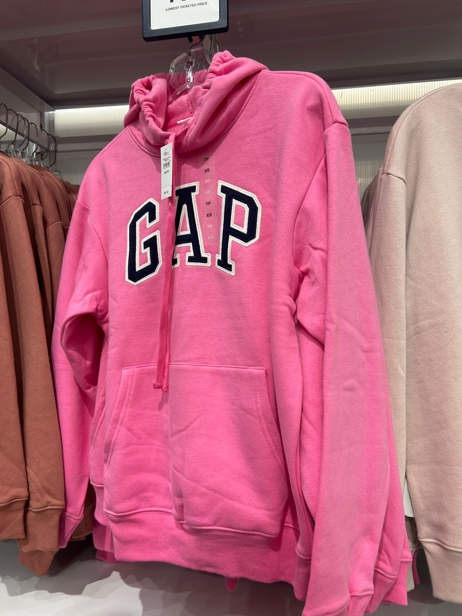Womens' GAP Pink Logo Hoodie