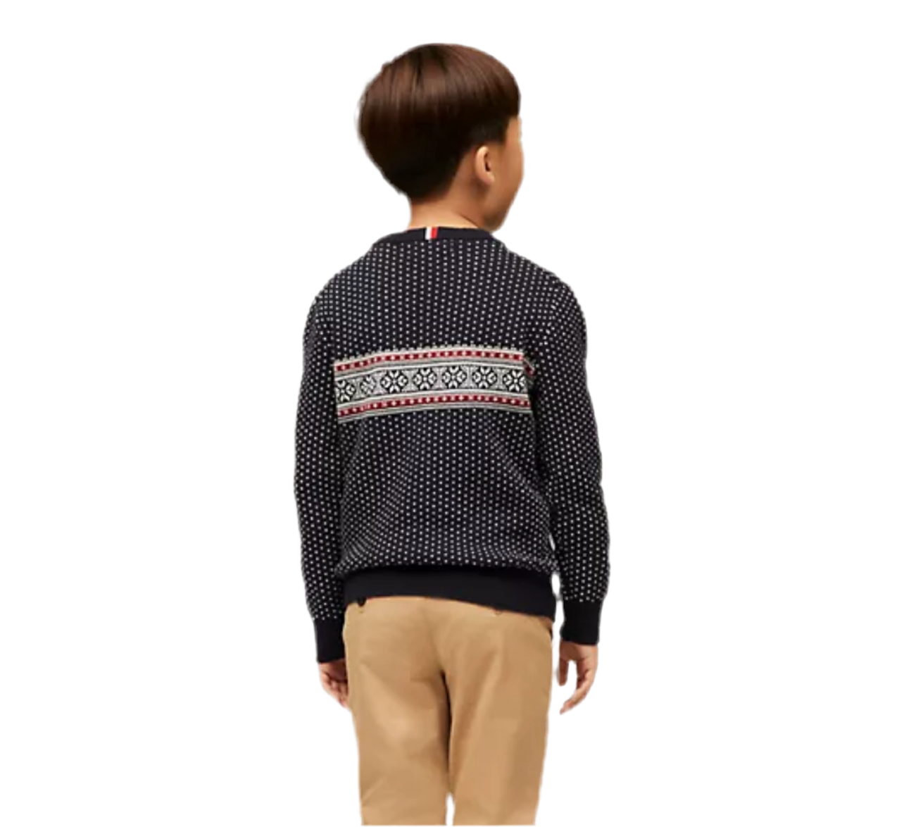 Boys' Tommy Hilfiger-  Snowflake Fair Isle  Sweater - Navy