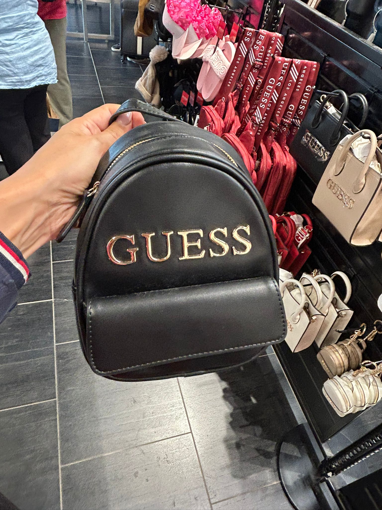 GUESS WOMENS' Galatia Mini Backpack BLACK