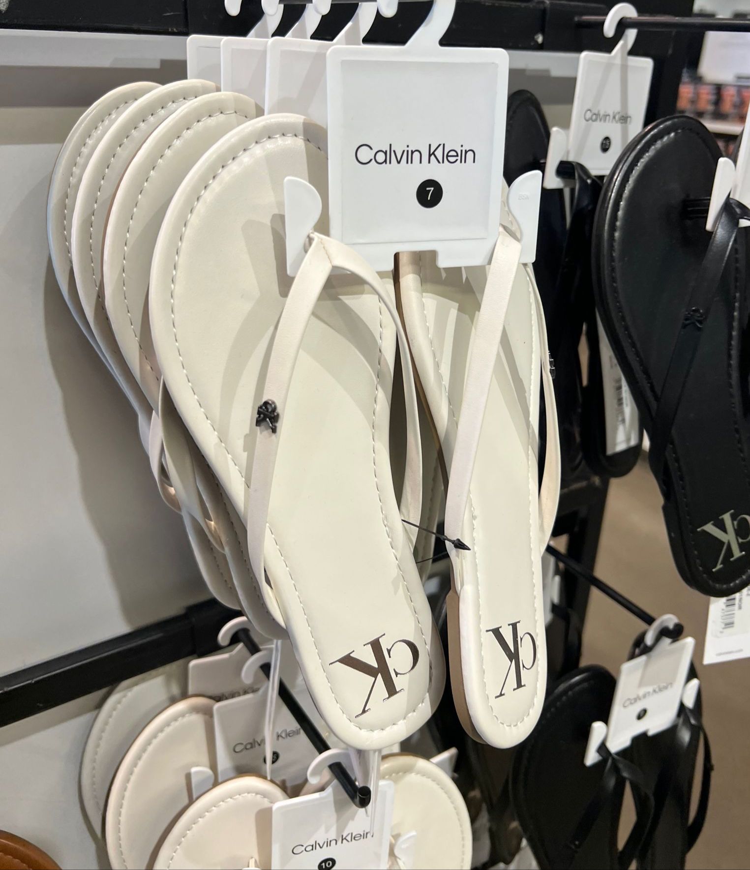 Women's Calvin Klein Solid T-Strap Sandal