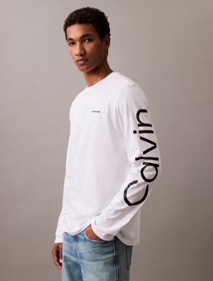 Calvin Klein Mens' Vertical Logo Classic Crewneck T-Shirt