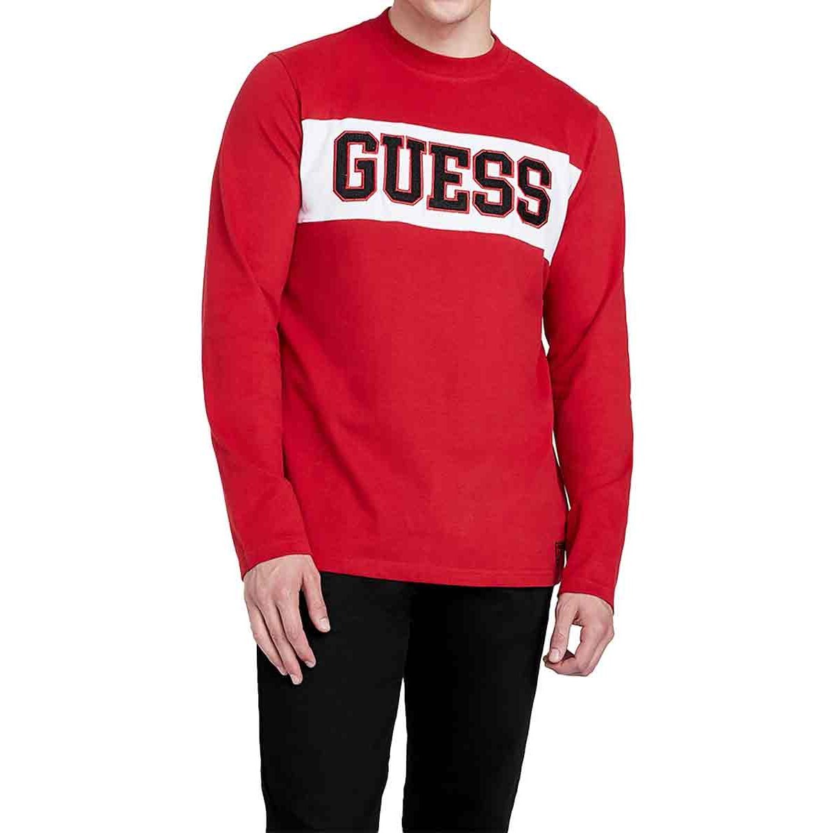 MENS' Playera Guess Long-Sleeve Tee