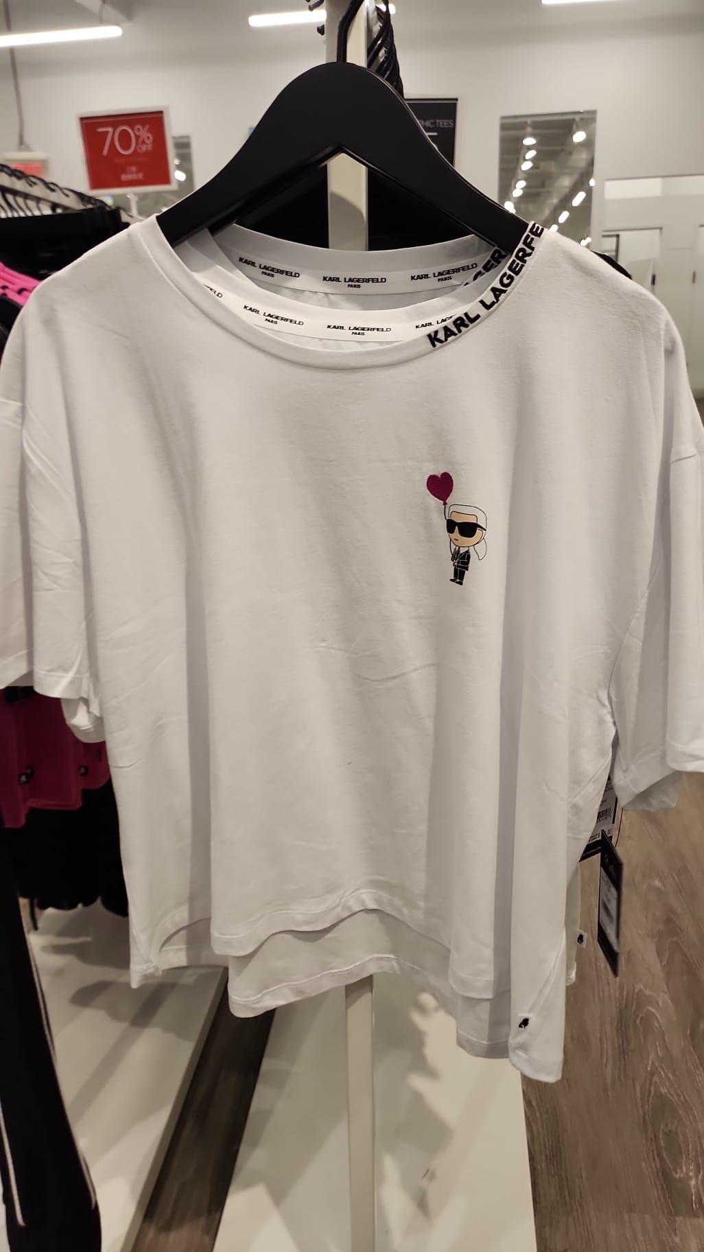 Karl Lagerfeld Paris Womens' HEART TEE