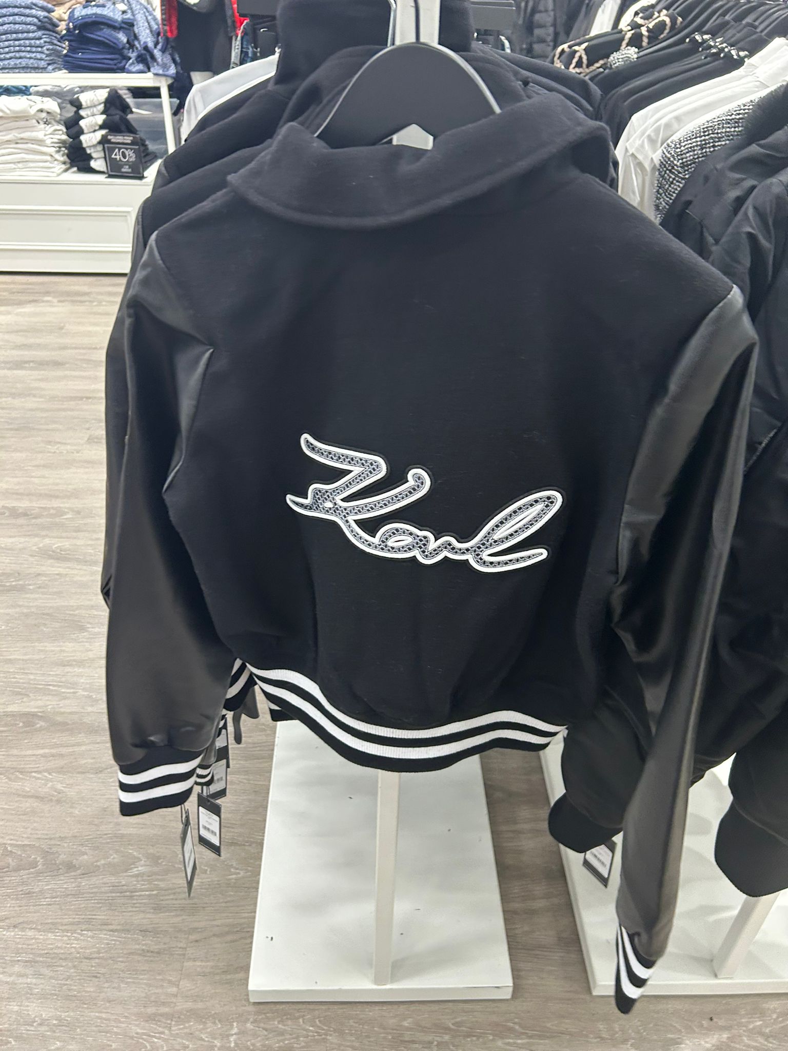 Karl WOMENS' WOOL VARSITY JACKET