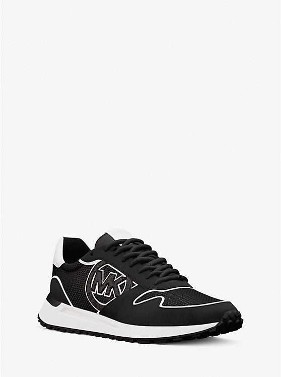 Michael Kors Mens' Dax Mixed-Media Trainer BLACK