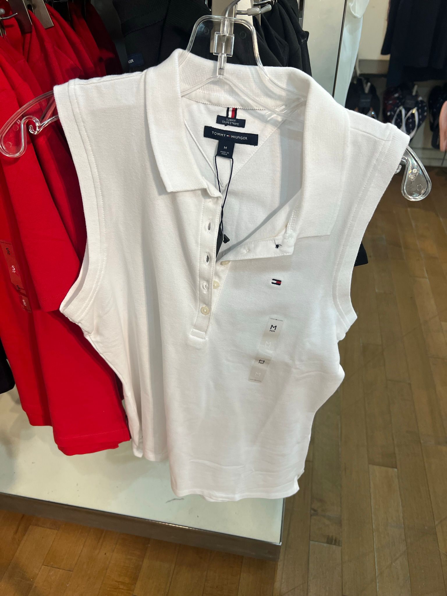 Womens' Tommy 1985 Slim Fit Sleeveless Polo Shirt