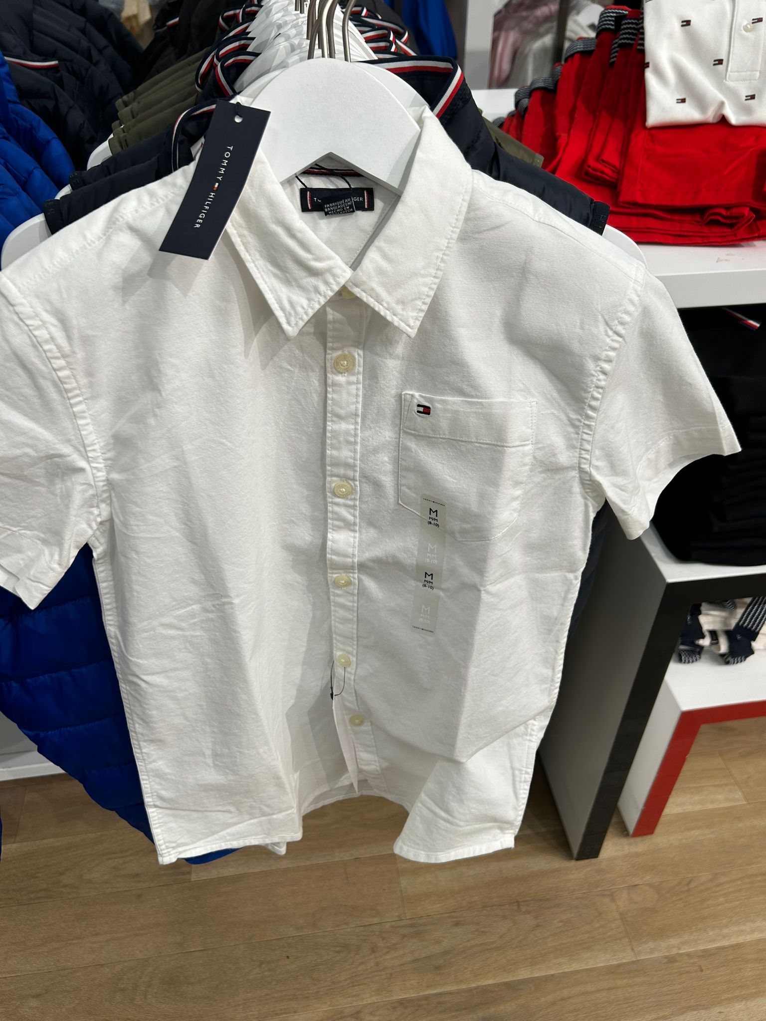 Boys' Tommy Essential Short Sleeve Oxford Shirt
