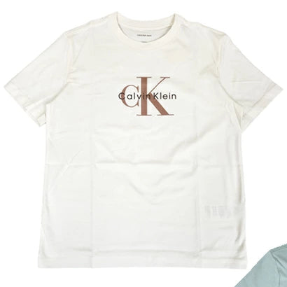 Calvin Klein Men's Jeans crew neck Tee-White