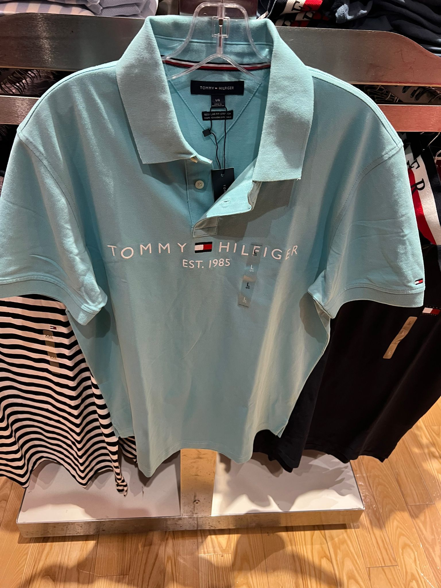 Mens' Embroidered Tommy Logo Polo