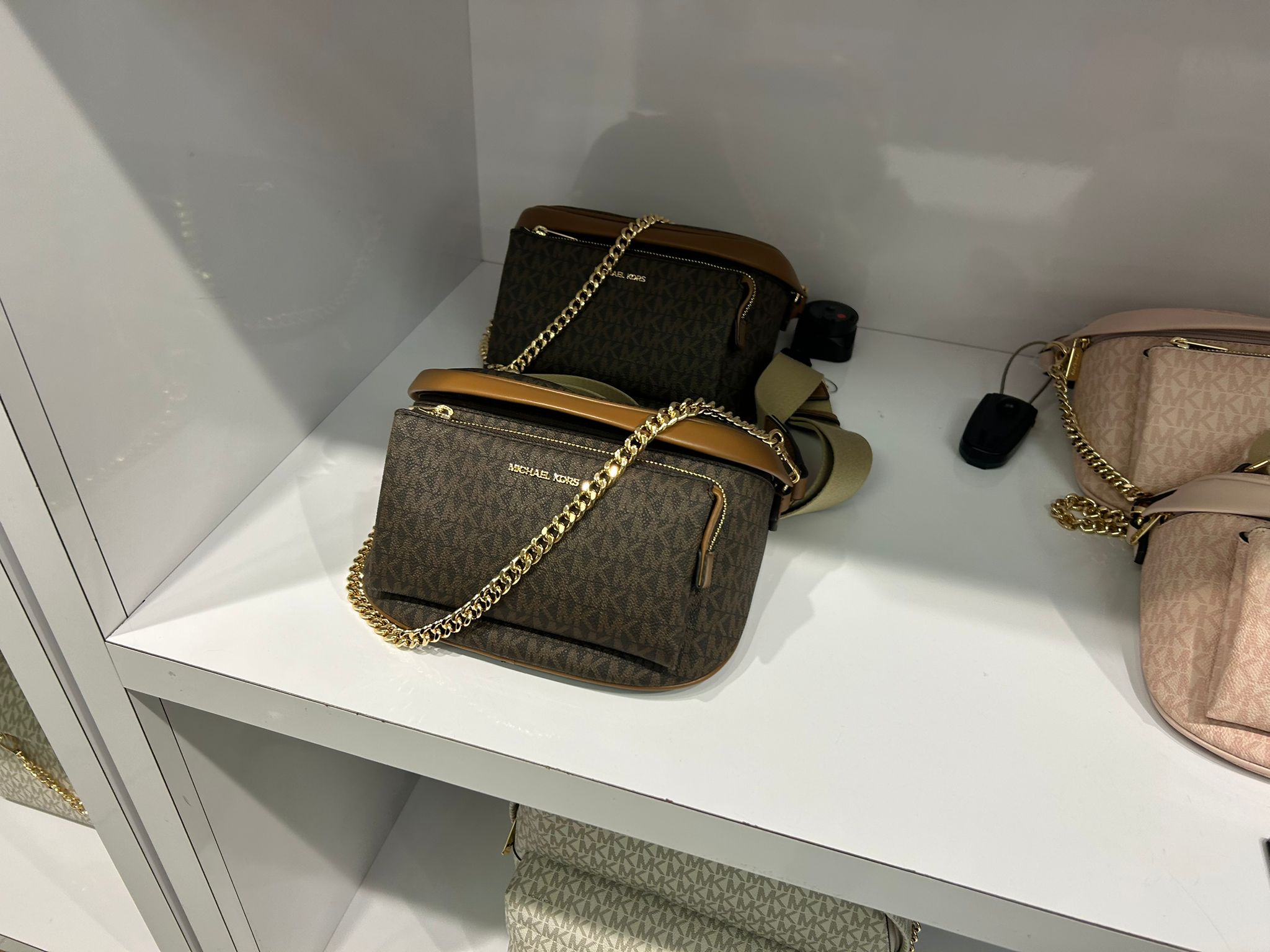 Women's Michael Kors Slater Medium Signature Logo Sling Pack Brown