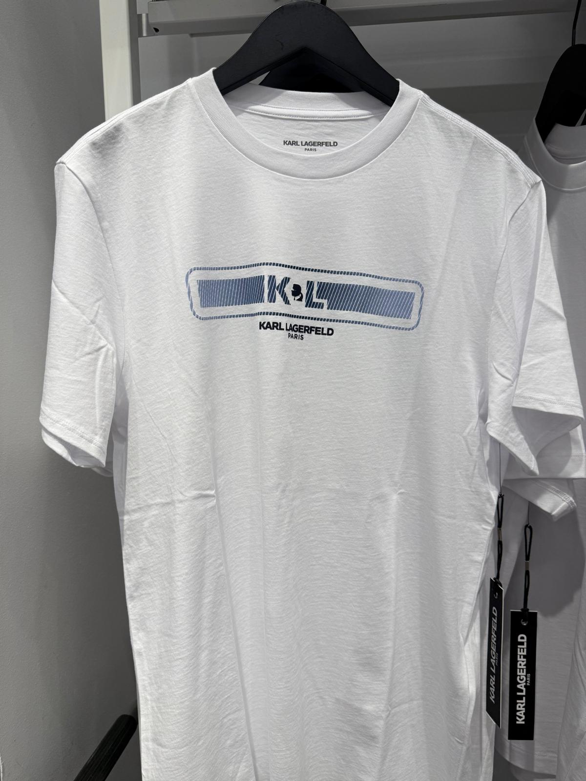 KARL LAGERFELD Men's KL CHEST LOGO IN BLOCK DESIGN