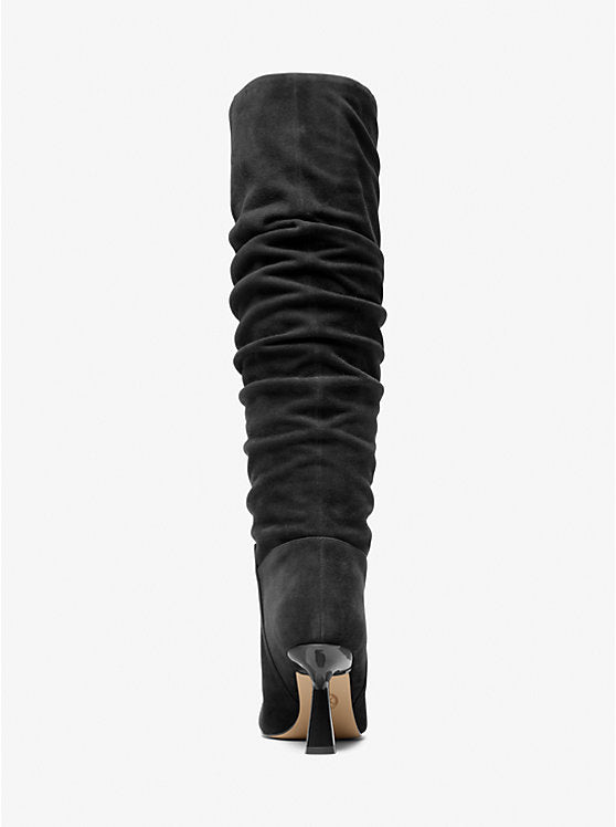 Michael Kors Womens'  Amali suede boot BLACK