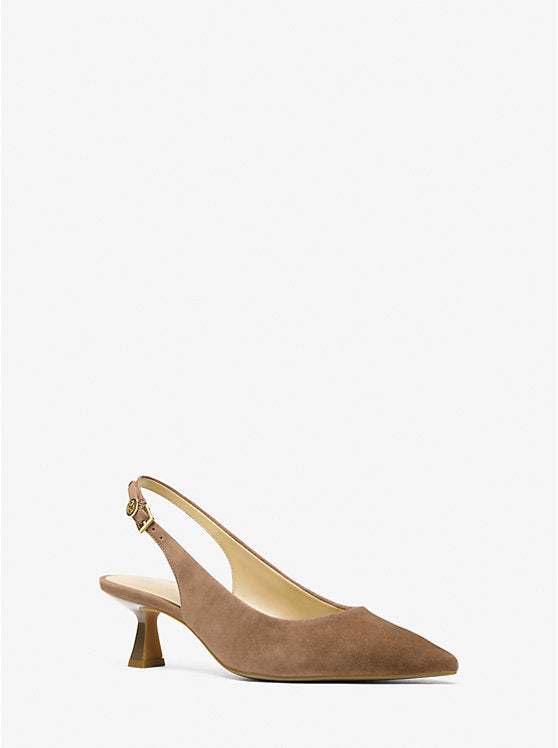 Michael Kors Womens' Amali Suede Slingback Pump