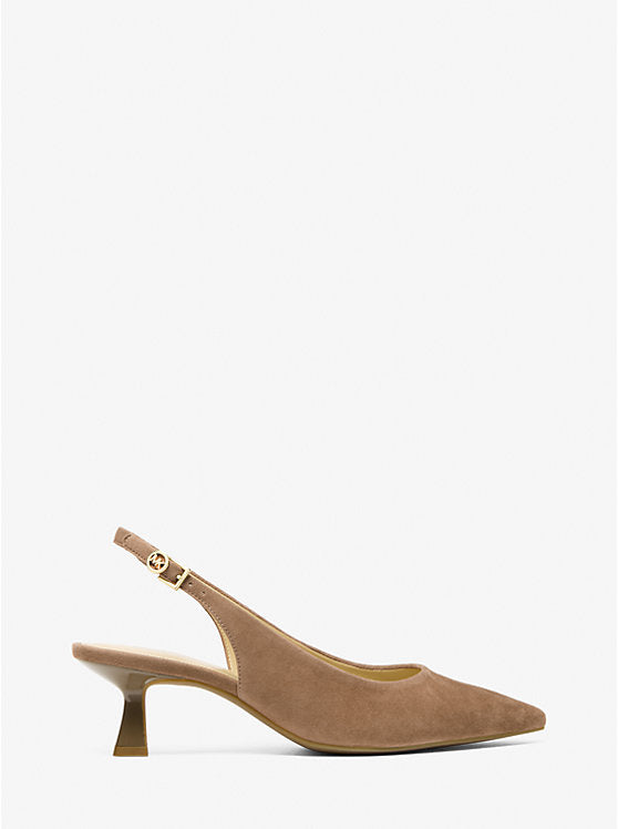 Michael Kors Womens' Amali Suede Slingback Pump