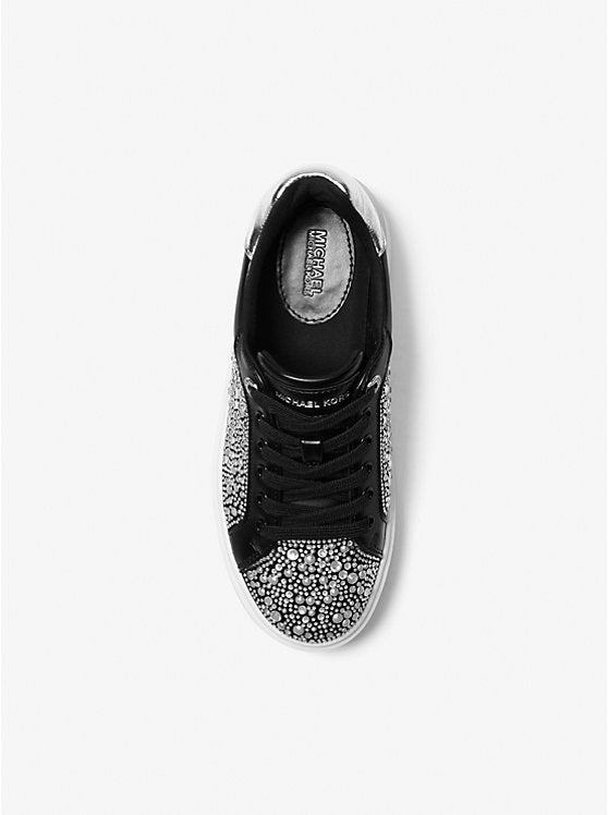 Michael Kors WOMENS' Romey Embellished Platform Sneaker BLACK