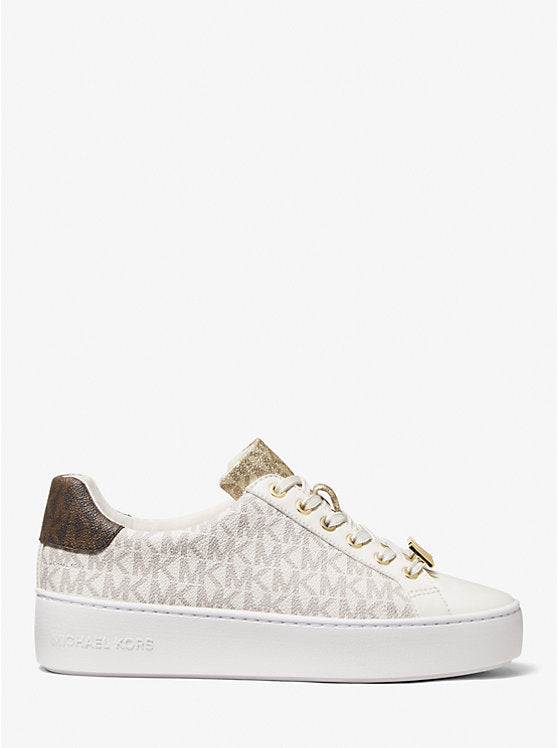 Womens' Michael Kors Poppy Color-Block Logo Sneaker