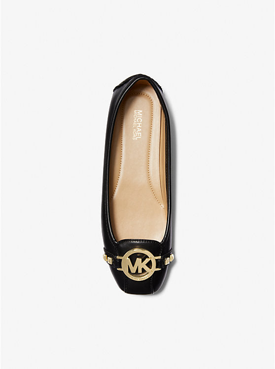 Michael Kors WOMENS' Fulton Studded Logo Moccasin Black