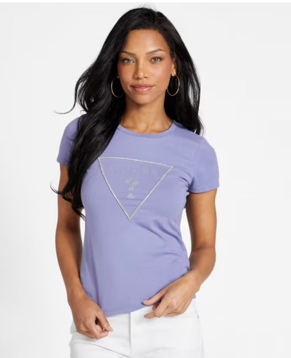 Guess Women Carlee Triangle T-shirt - Star Galaxy