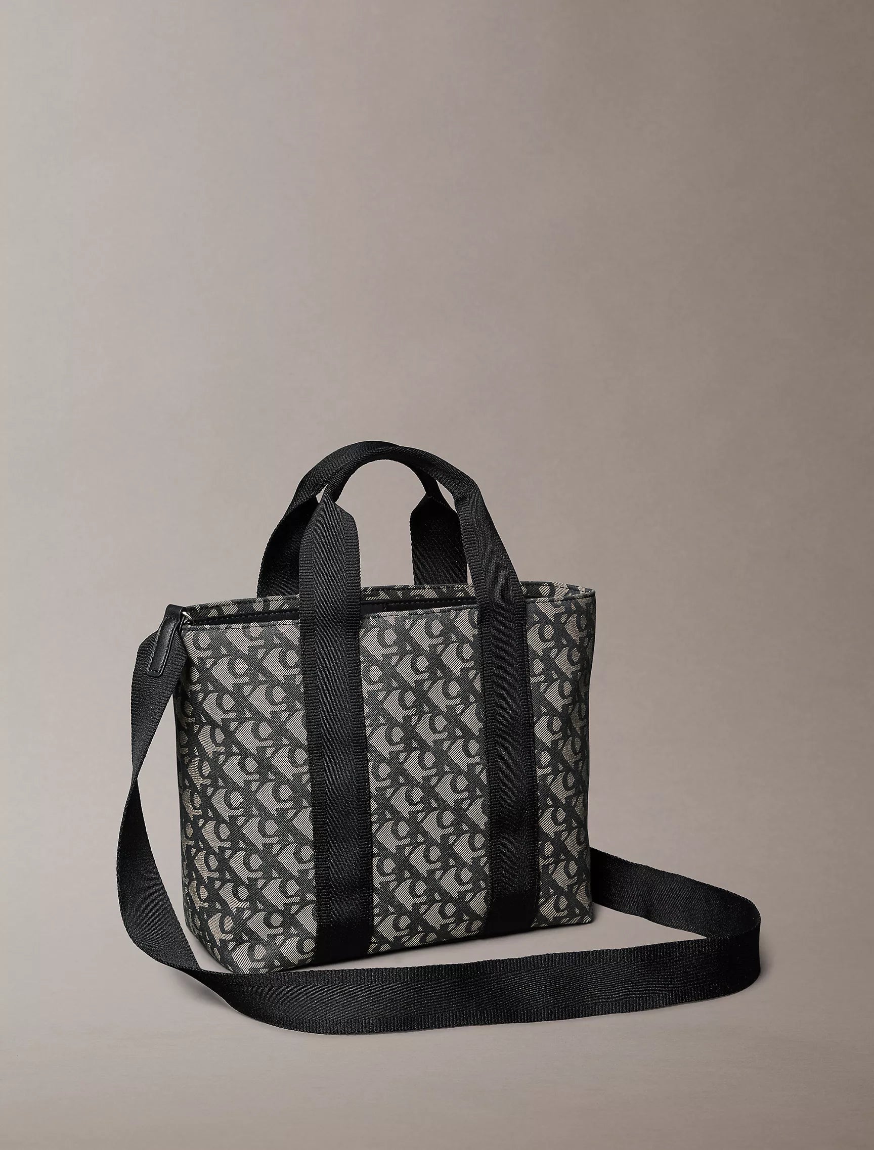 Calvin Klein Womens' Ultralight Logo Jacquard Mini Tote Bag