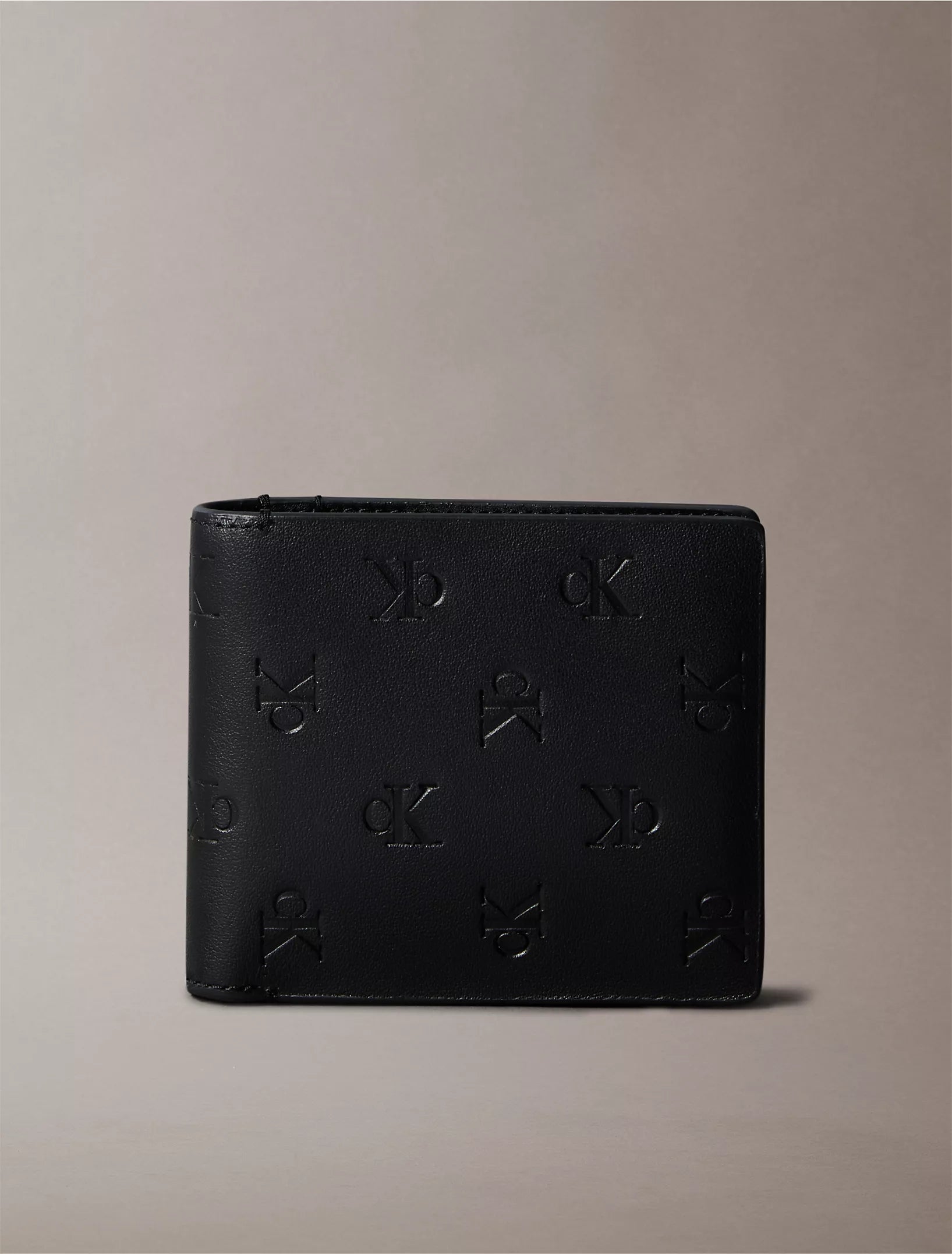 Mens' calvin klein Allover Monogram Bifold Coin Wallet