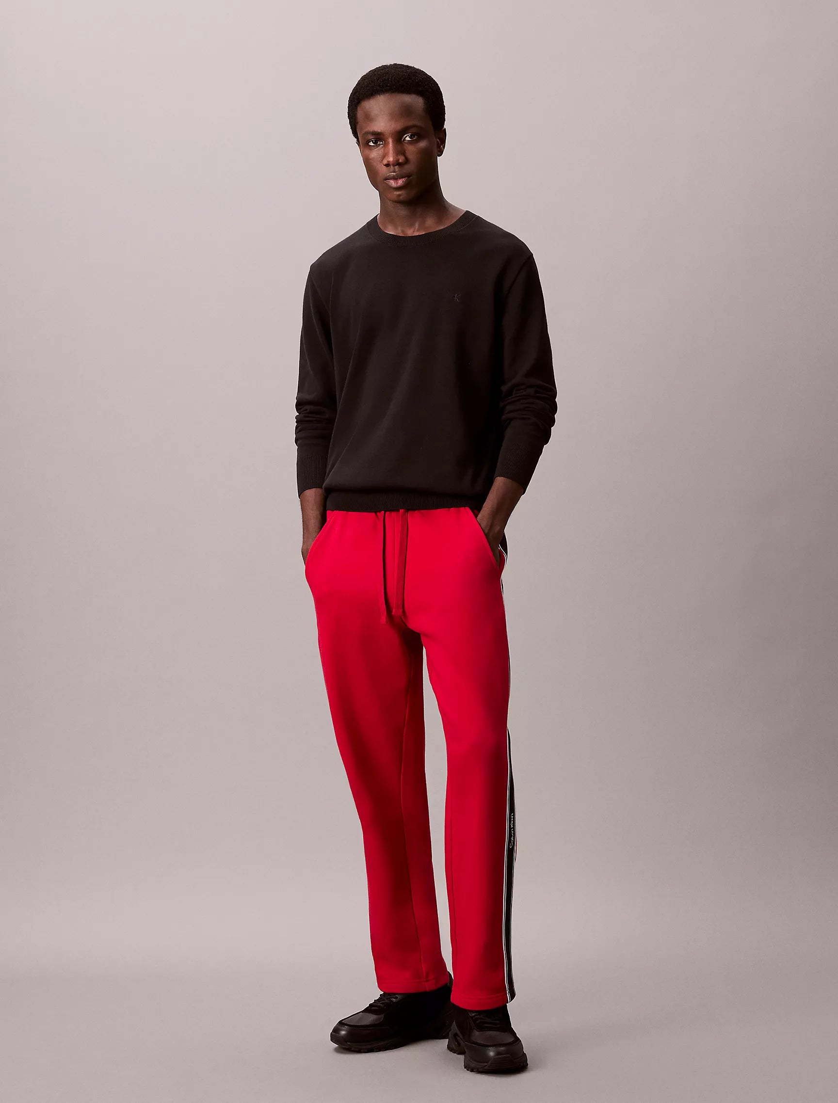 Calvin Klein Mens' Classic Fleece Sweatpants Chili Pepper