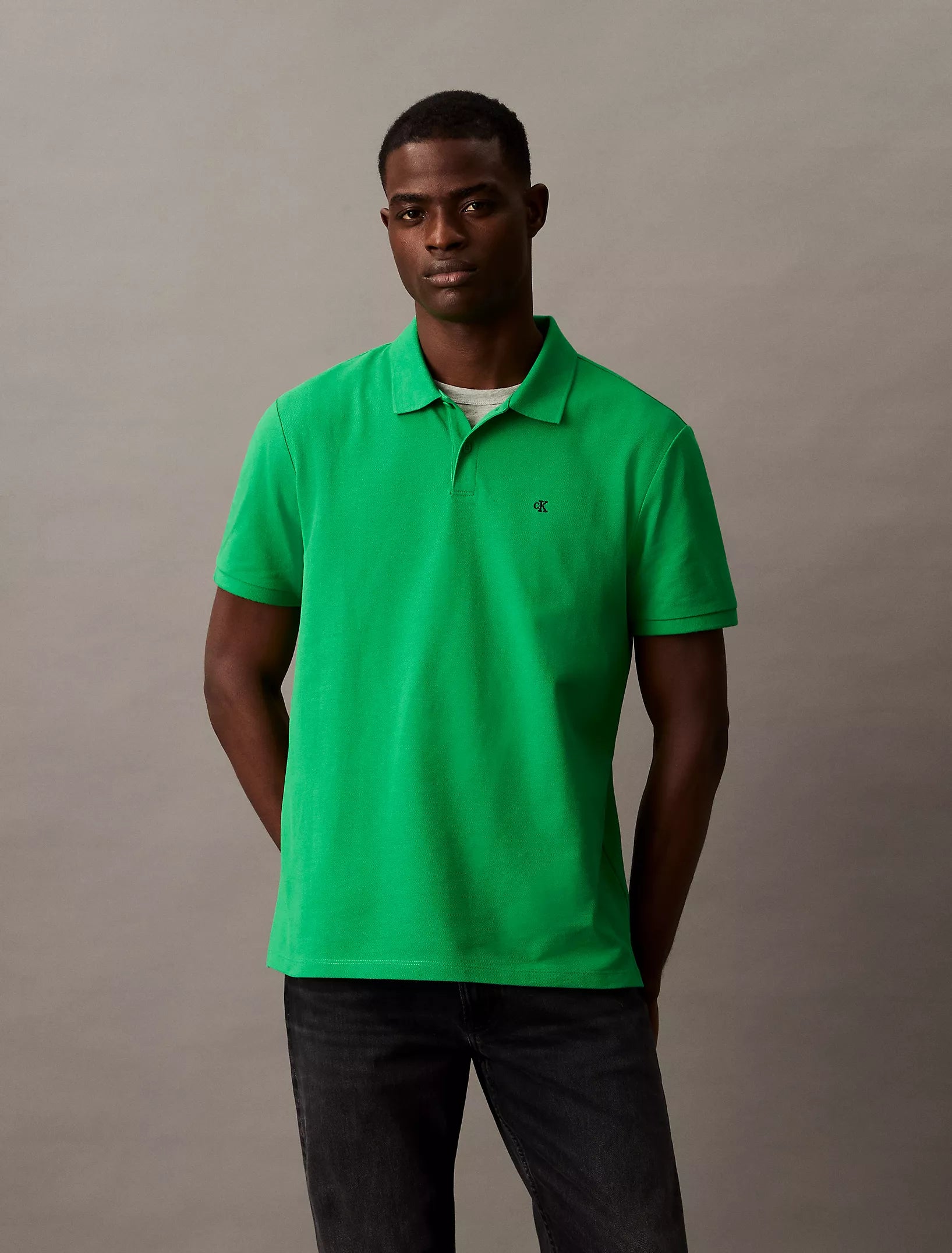 MENS' Calvin Klein Cotton Pique Classic Polo Shirt /Regular Fit